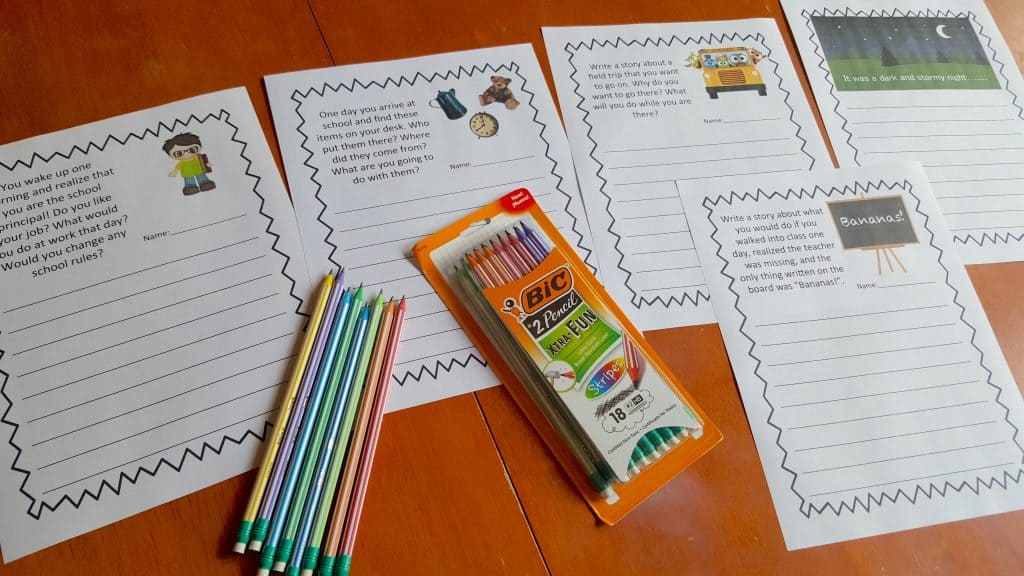 Creative Imaginative Back to School Writing Prompt Printables #BICFightForYourWrite