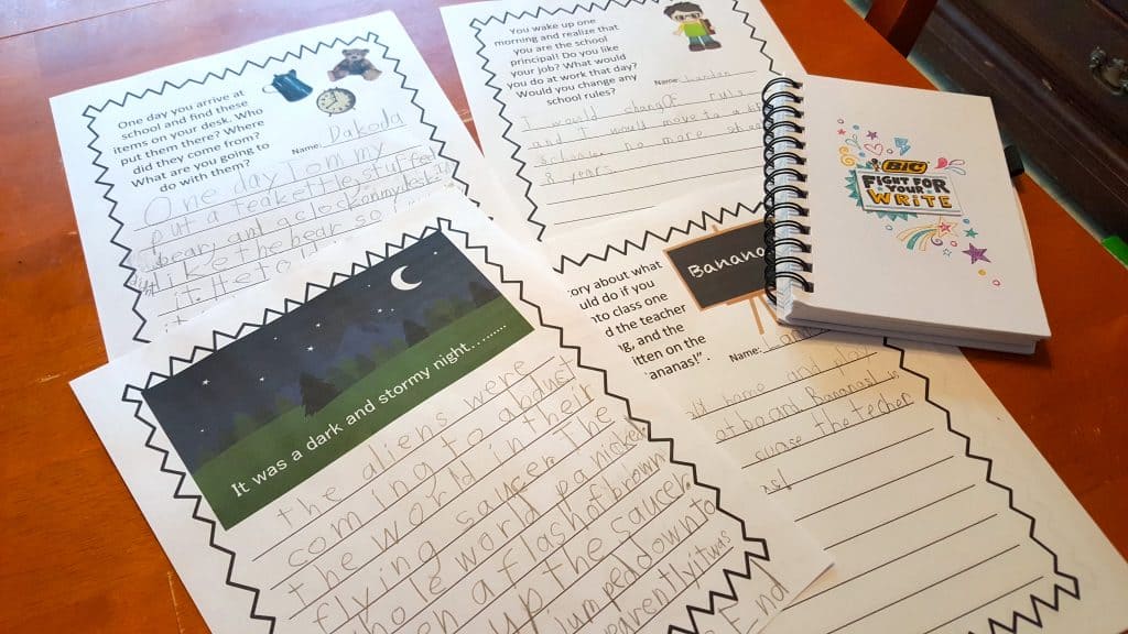 Creative Imaginative Back to School Writing Prompt Printables #BICFightForYourWrite