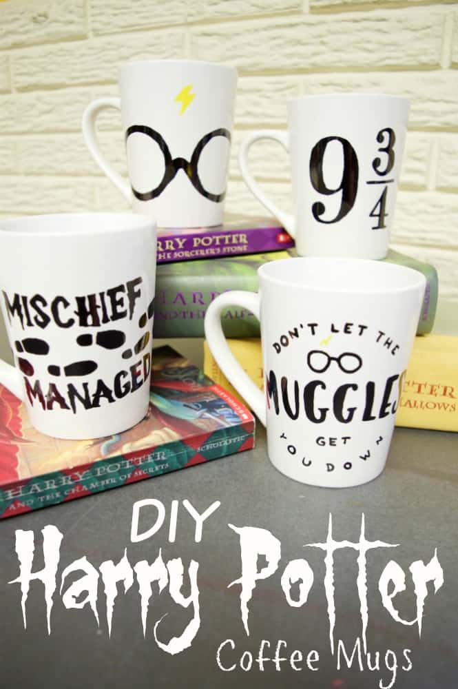 DIY Harry Potter Coffee Mugs Tutorial