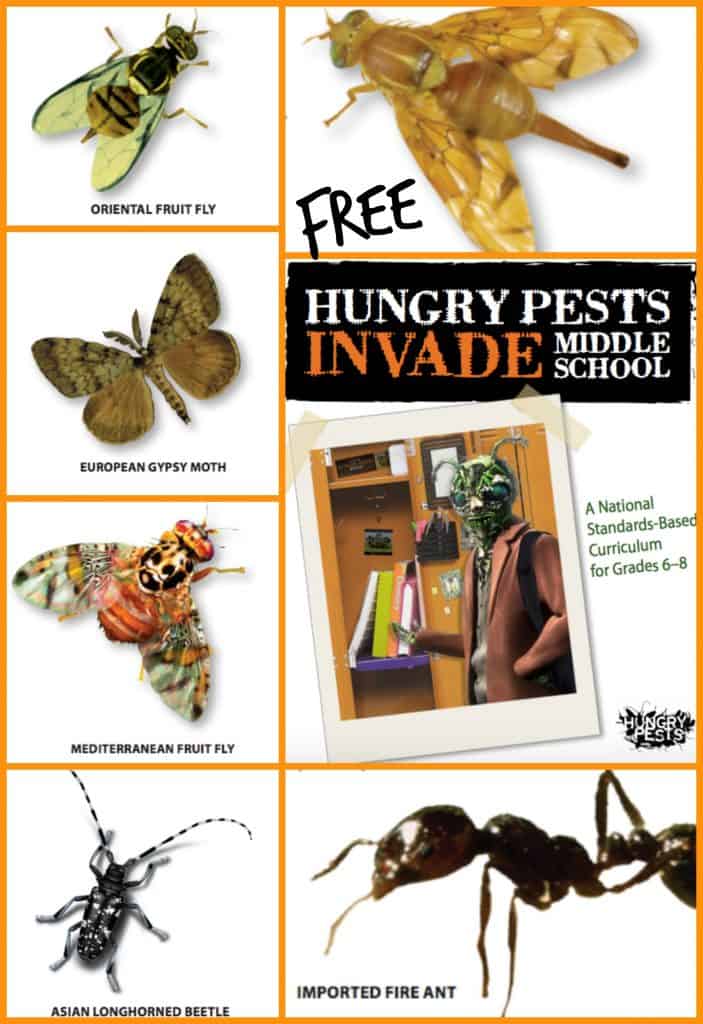 Free Hungry Pests Invade Middle School Curriculum