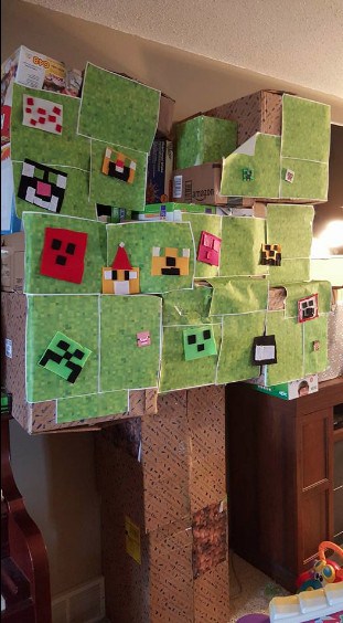 Minecraft Christmas Tree Holiday Idea