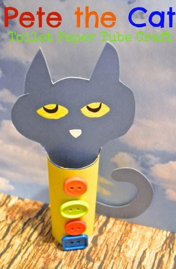 Pete the Cat Toilet Paper Tube Craft