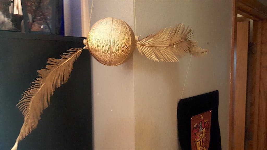 DIY Golden Snitch Harry Potter Quidditch 