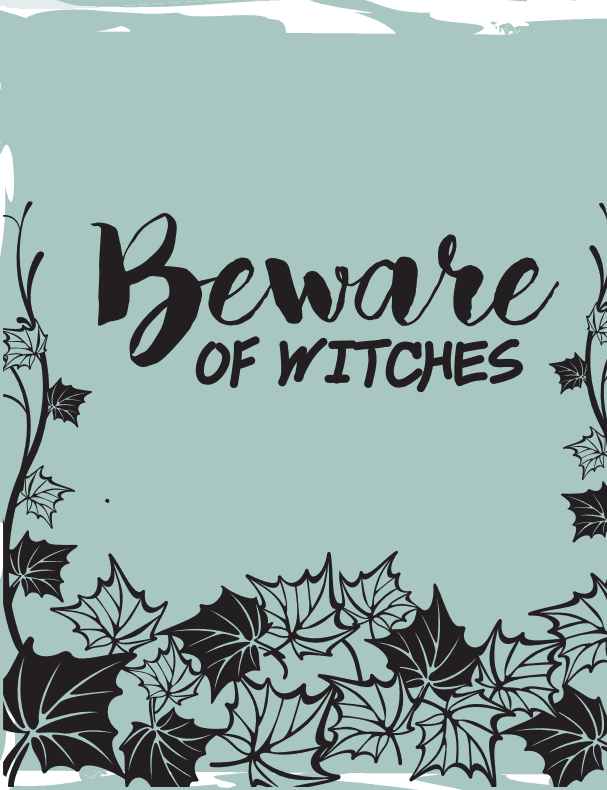 Halloween Wall Art - Beware of Witches