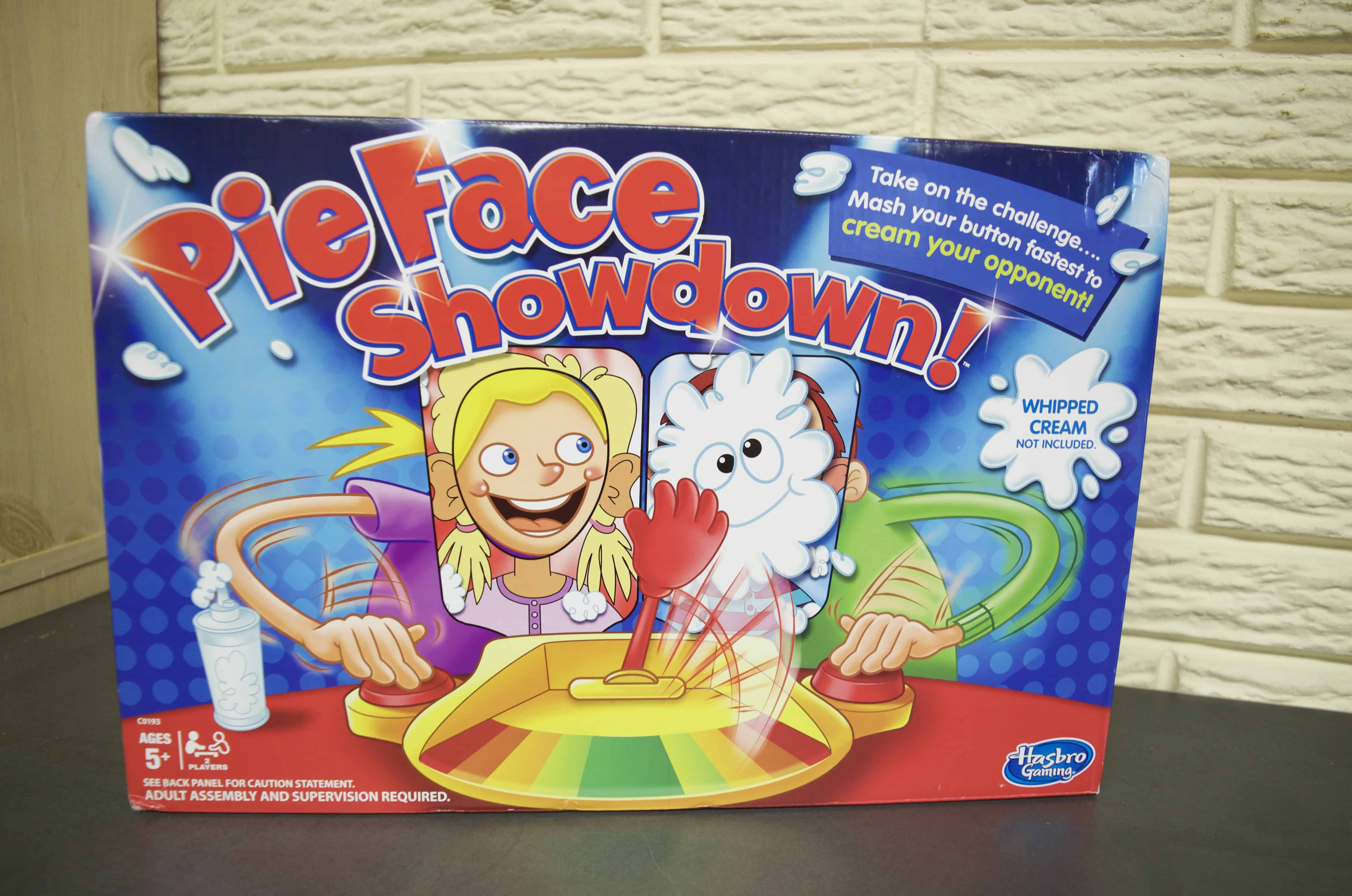 PieFace Showdown game for families