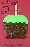 Easy Candy Apple Fall Craft for Kids - Fall Festival Craft