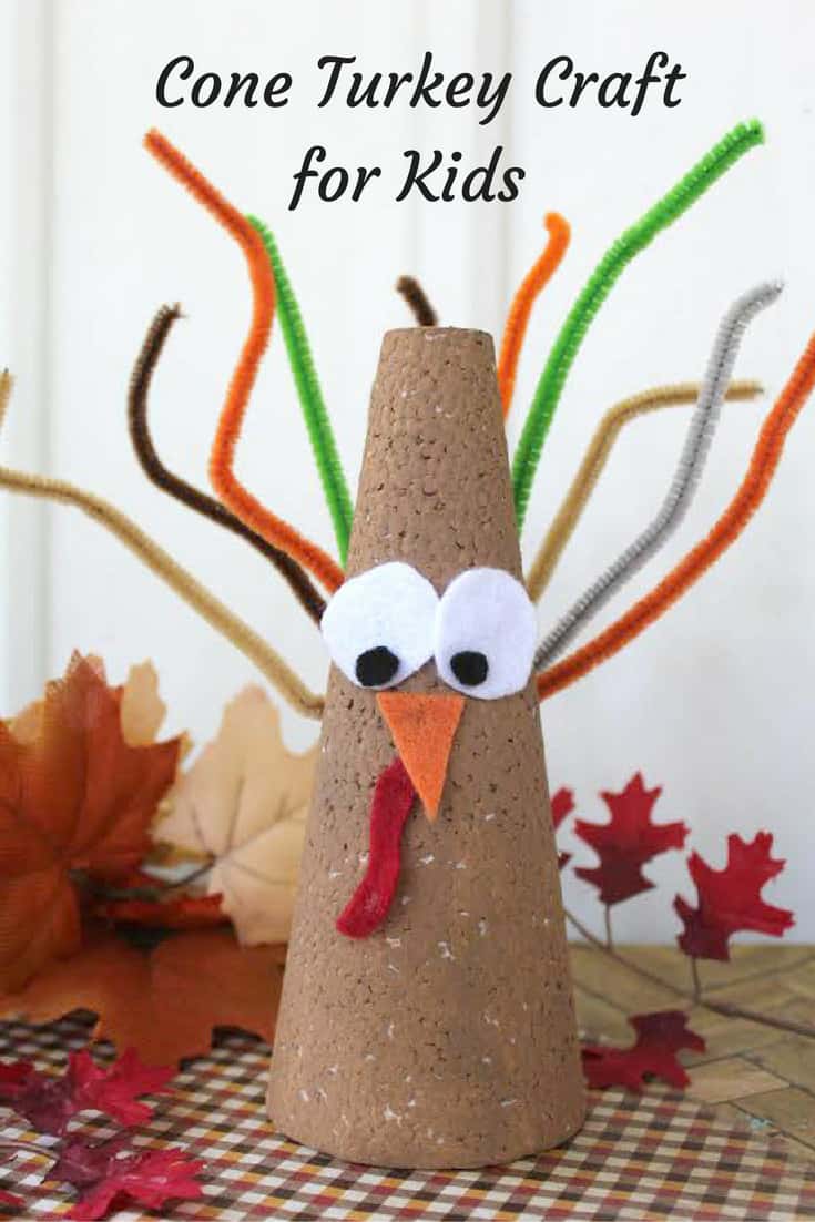 Cone Turkey Craft for Kids