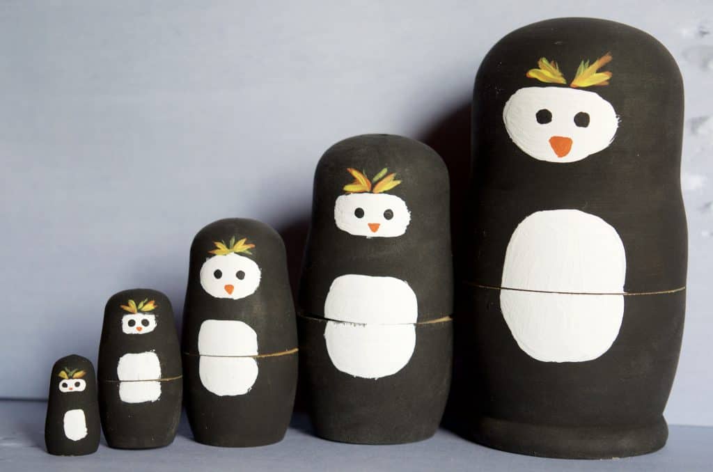 Penguins Nesting Doll Craft Tutorial