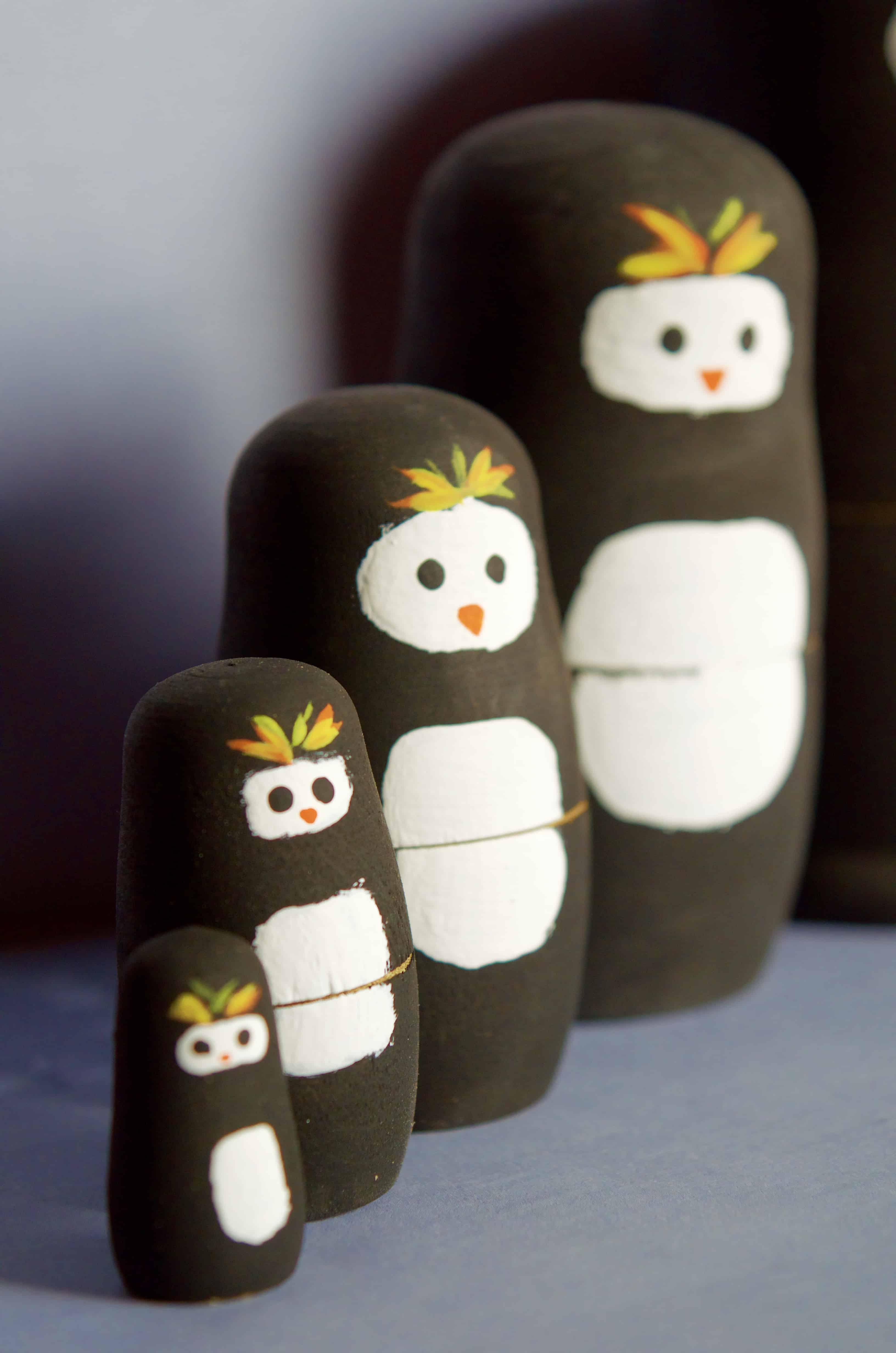 Penguins Nesting Doll Craft Tutorial