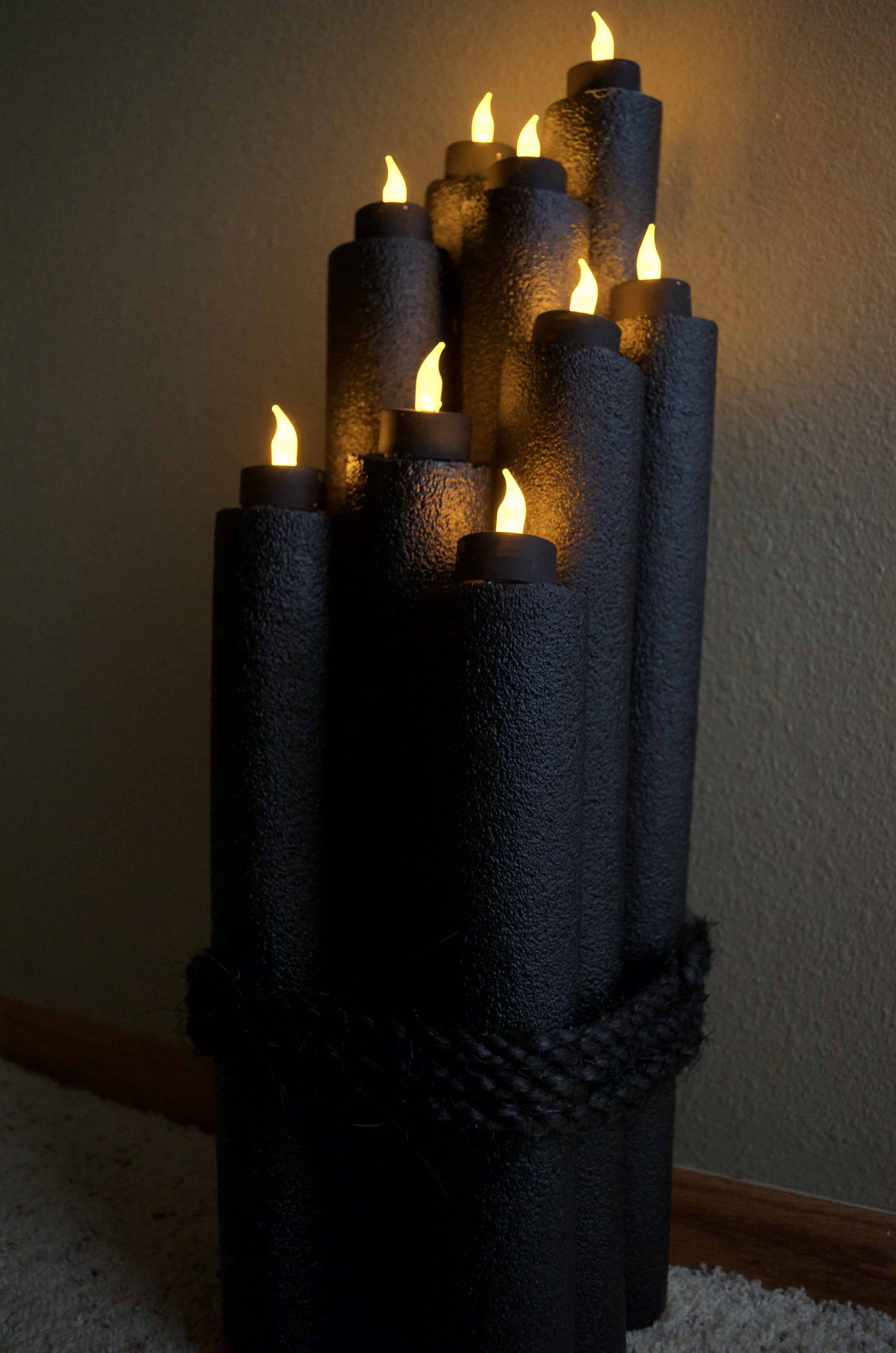 Recycled Pool Noodle Halloween & Harry Potter Decor Idea
