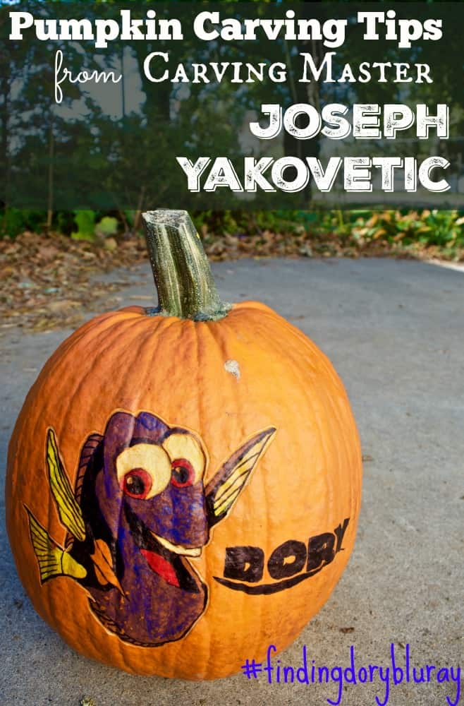 Pumpkin Carving Tips from Carving Master Joseph Yakovetic #findingdorybluray