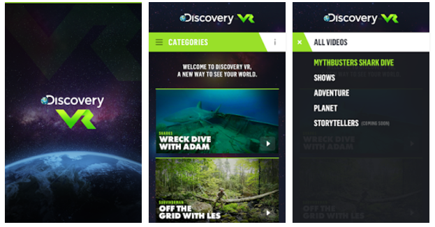 Discovery VR app