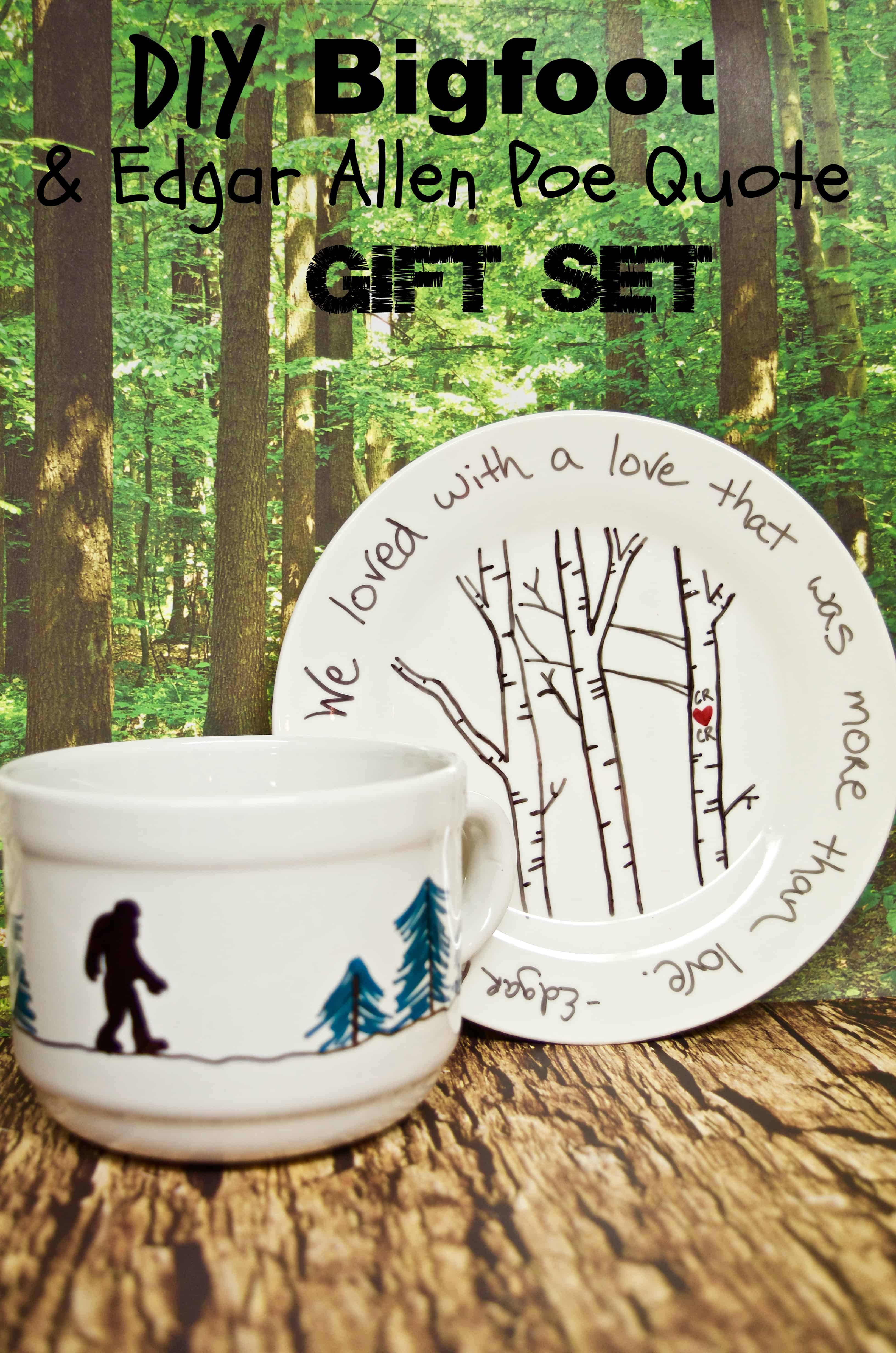 DIY Bigfoot Edgar Allen Poe Gift Set