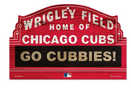 Wrigley Field Home of Chicago Cubs wooden sign home decor for man cave