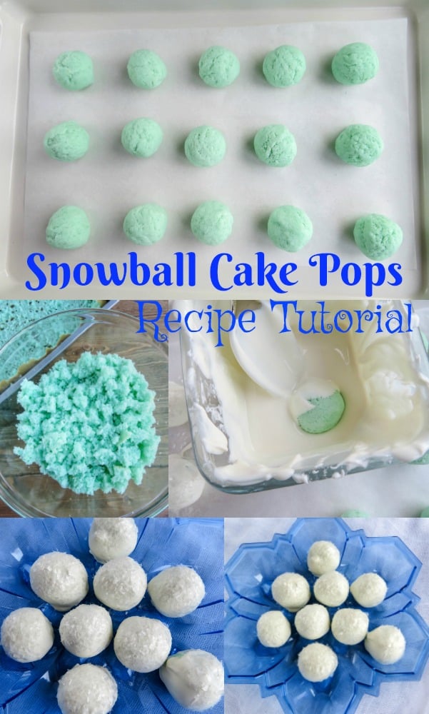 Winter snowball cake pops recipe tutorial - food for holiday parties