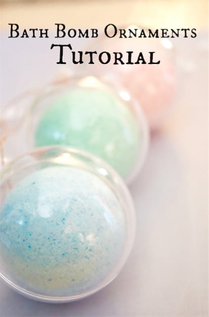 Make Your Own DIY Bath Bomb Ornaments Tutorial