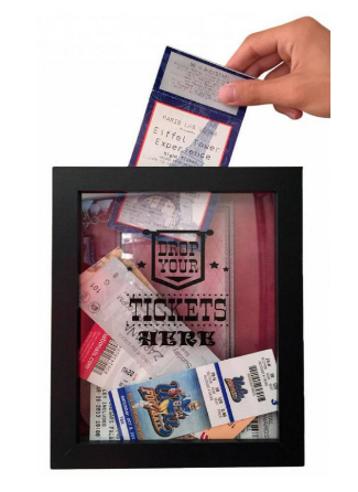 Movie Ticket Film Shadowbox for Memories Home Decor