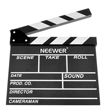 Hollywood movie clapboard prop decor