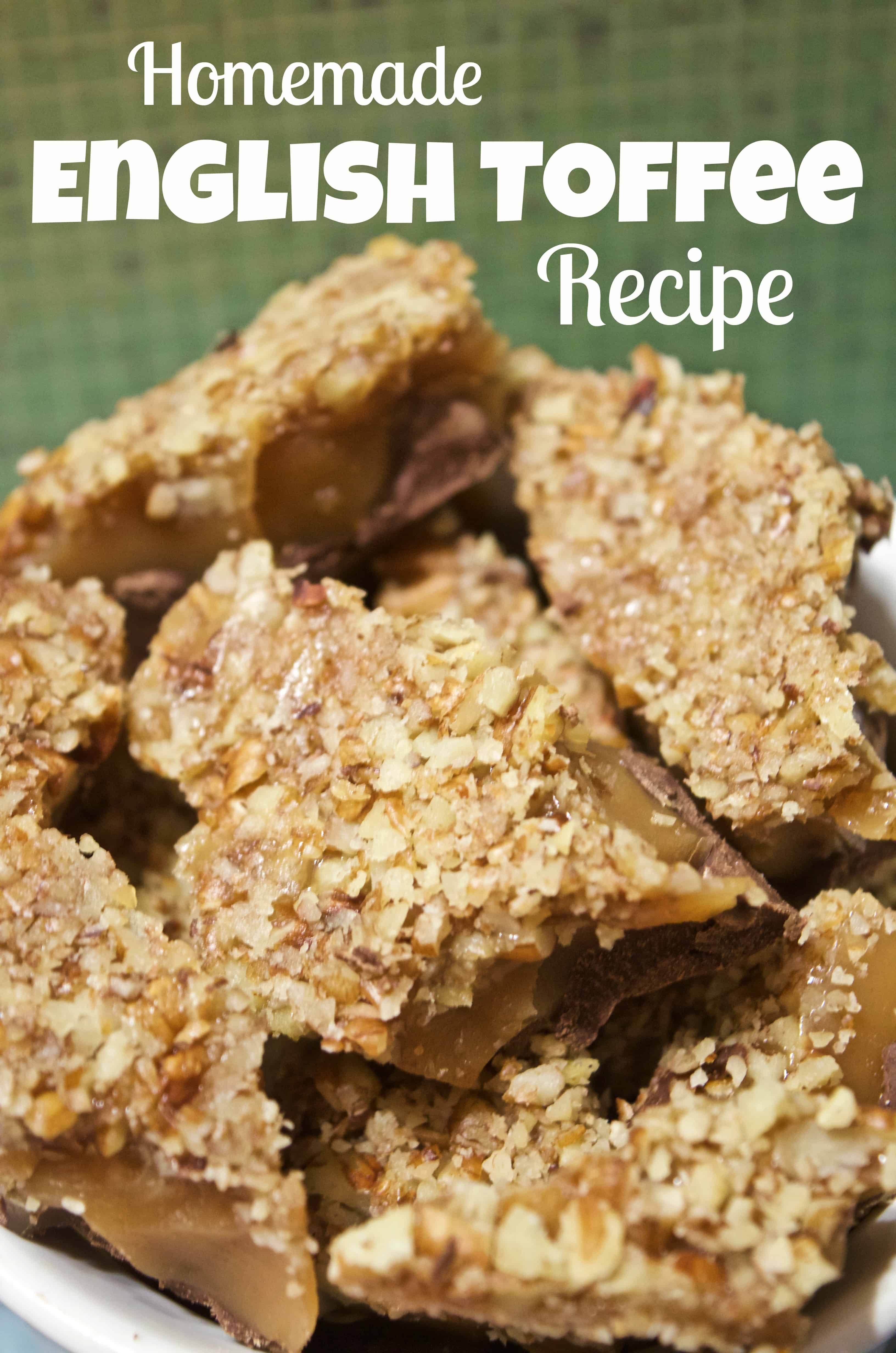 Simple Homemade English Toffee Candy Recipe Tutorial