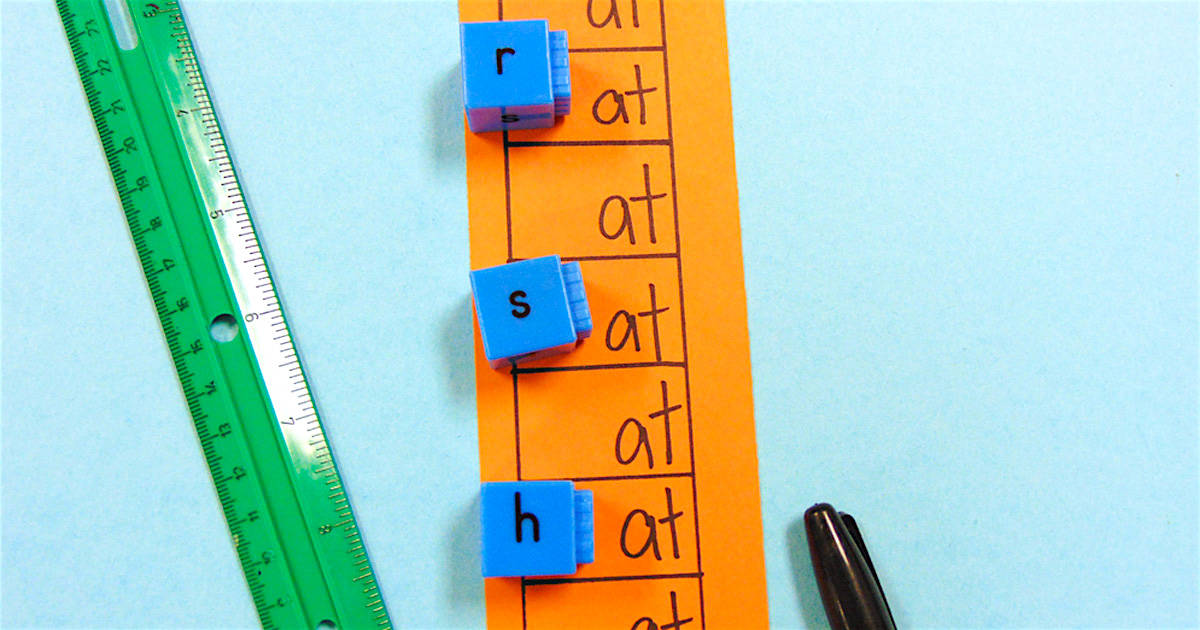 DIY Word Family Ladder Center Activity Classroom Hack