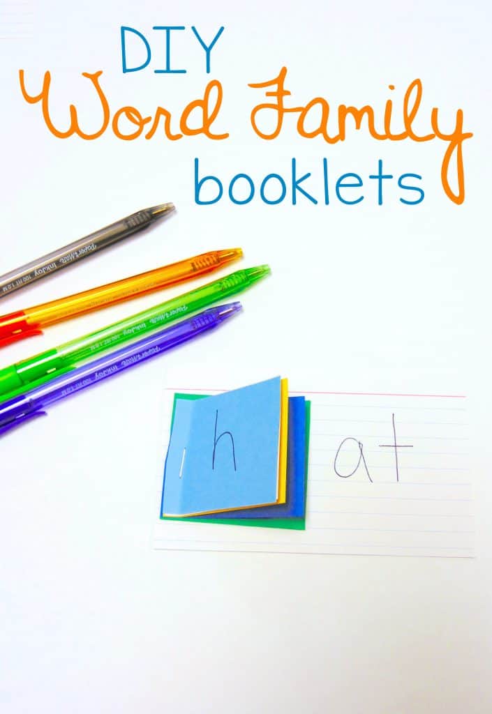 Easy DIY Word Family Booklet For Center Activities