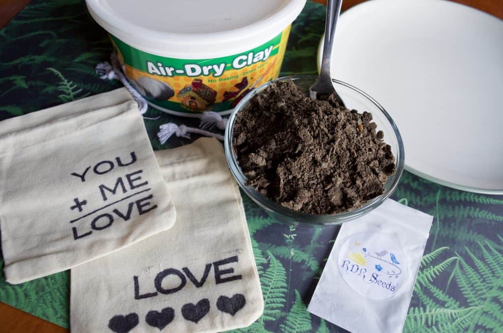 DIY Seed Bomb Garden Gift Idea with DIY Custom Bag