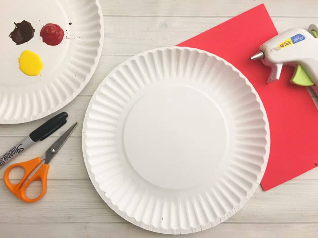 Valentine's Day Pizza Paper Plate Craft for Kids Tutorial