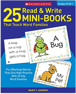 Scholastic 25 Mini Books Word Families