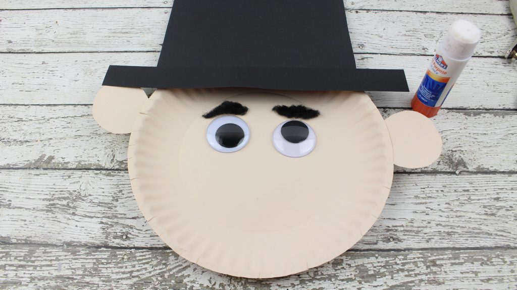 President's Day Abraham Lincoln Paper Plate Kid's Craft