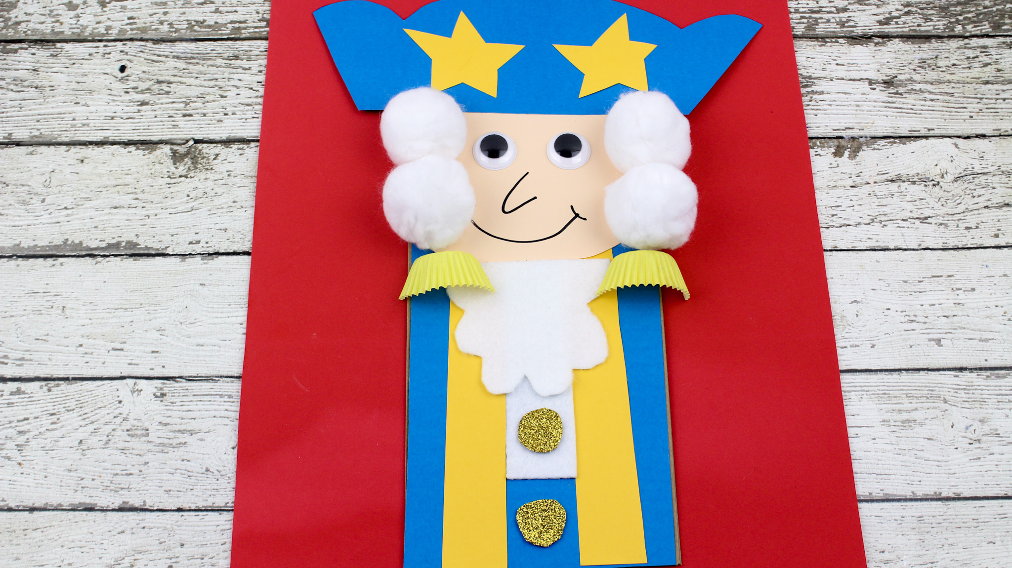 President's Day Washington Paper Bag Kid's Craft