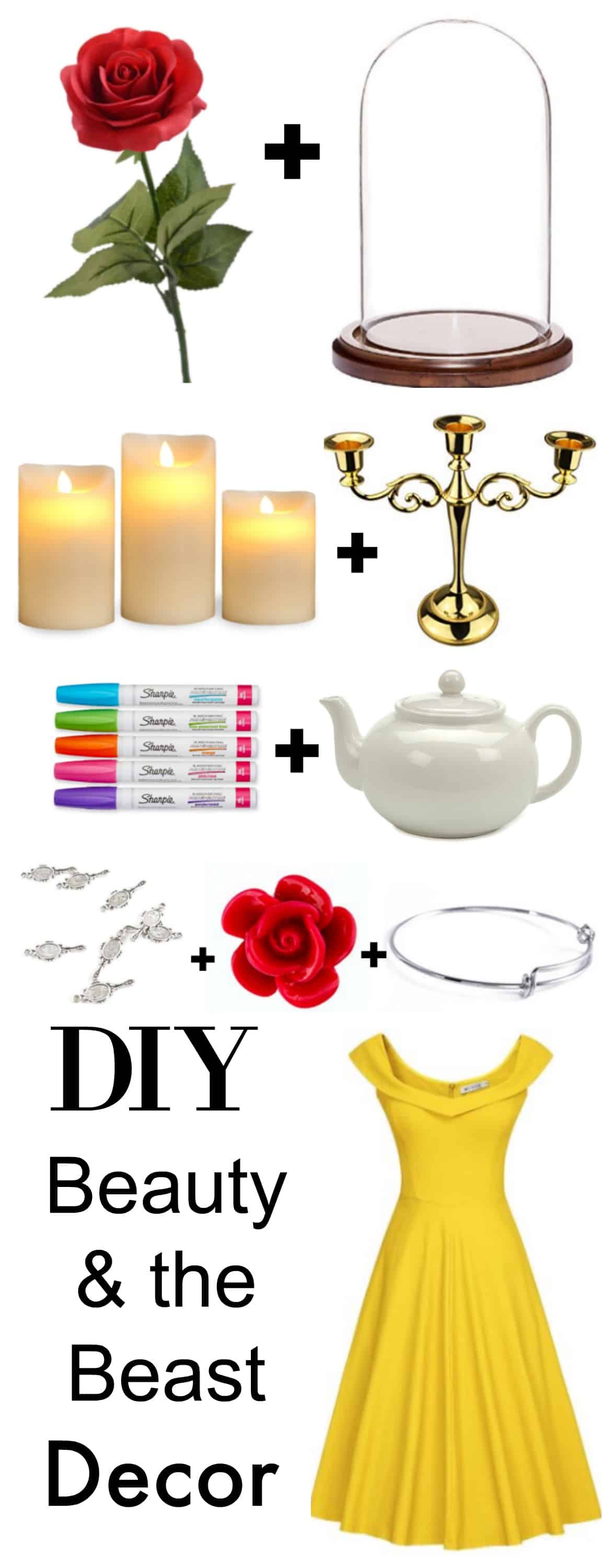 DIY Beauty and the Beast Party Decor