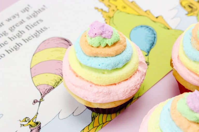 Oh the Places You’ll Go Cupcakes Recipe – Dr. Seuss Inspired