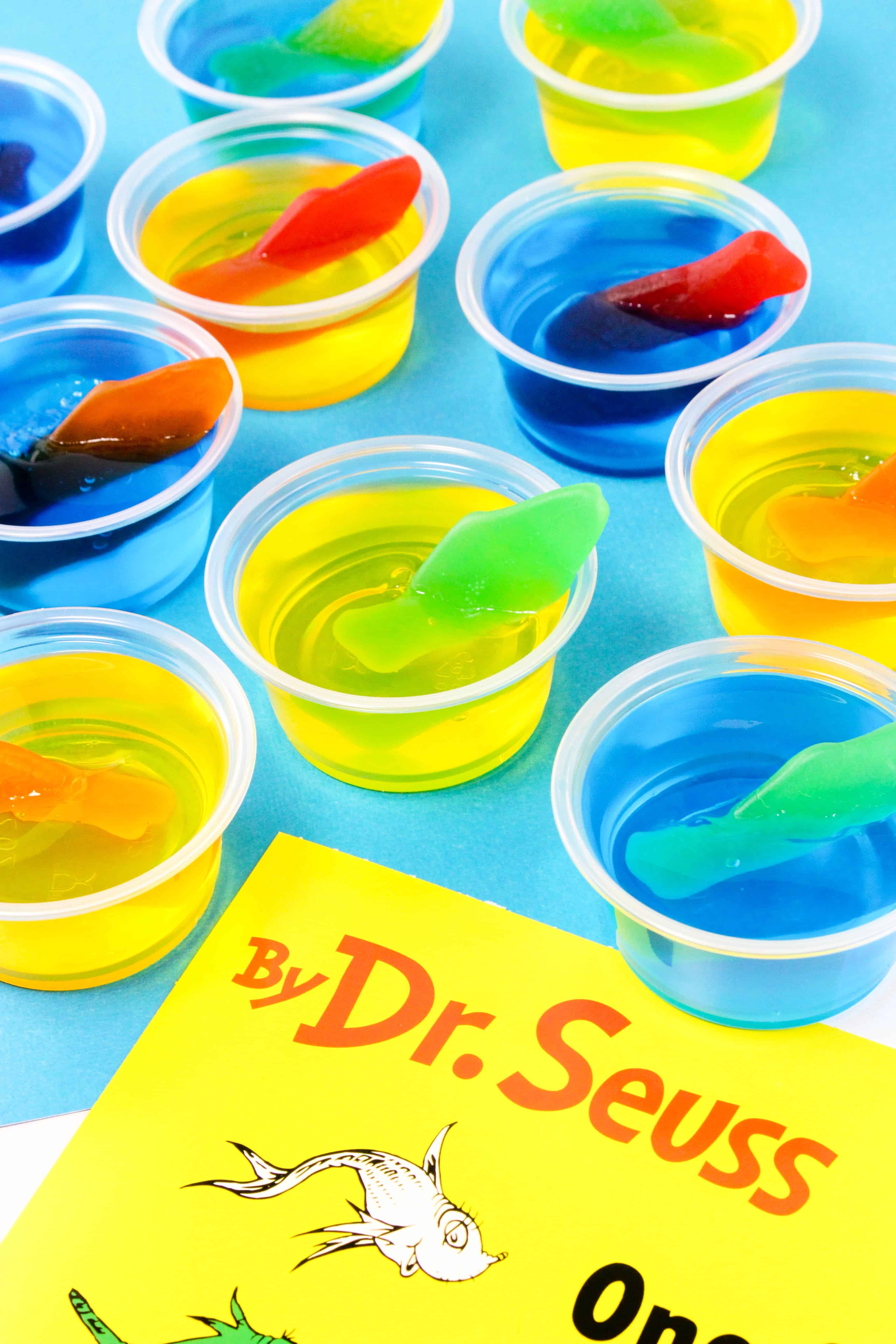 One Fish Two Fish Jello Cups Recipe for Dr. Seuss Day Celebrations