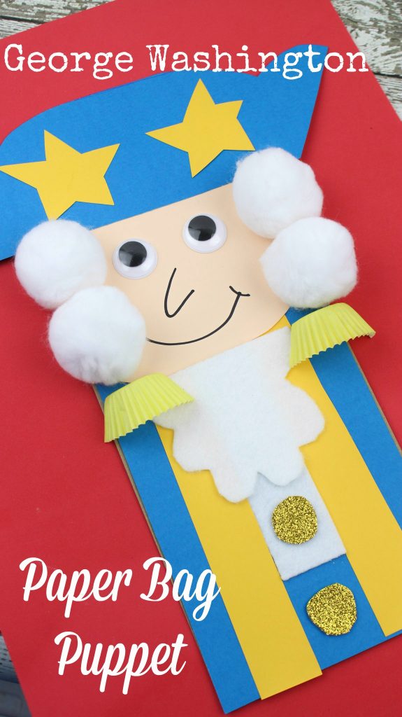 President's Day George Washington Paper Bag Kid's Craft