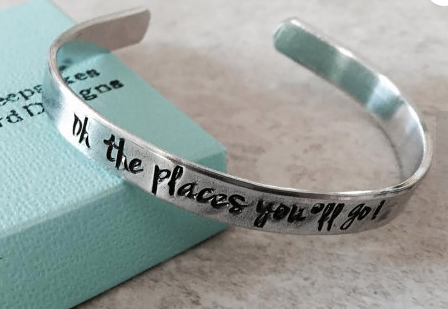 Oh the Places You'll Go Bracelet on Etsy