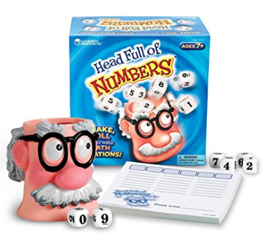 Head Full of Numbers Math Game for Kids by Learning Resources 