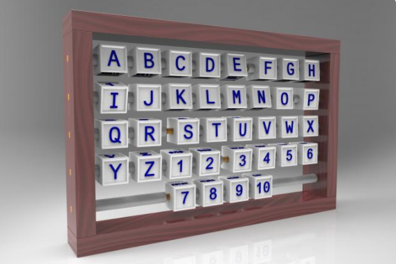 Alphabet Letter Abacus 3D Printing Model for Classrooms