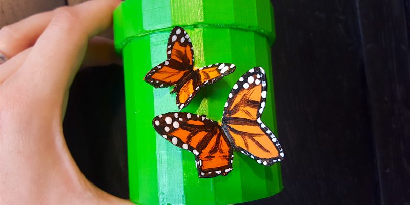 3D Printed Butterfly Flower Pot