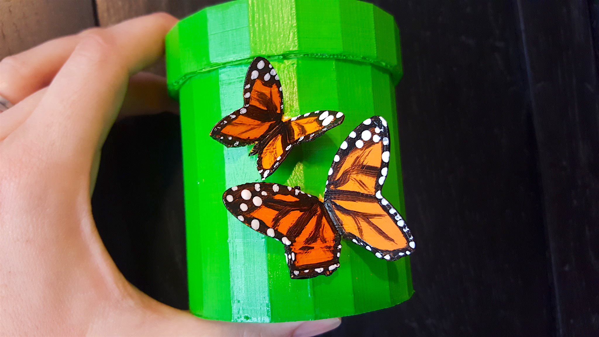 3D Printed Butterfly Flower Pot