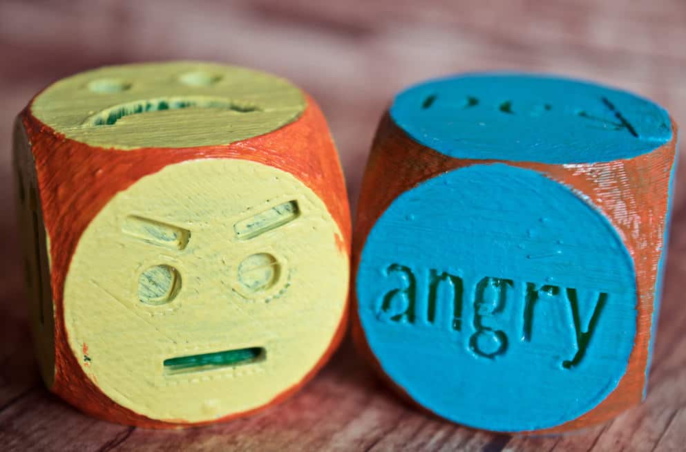 3D Printed Social Skills Emotions Dice pair