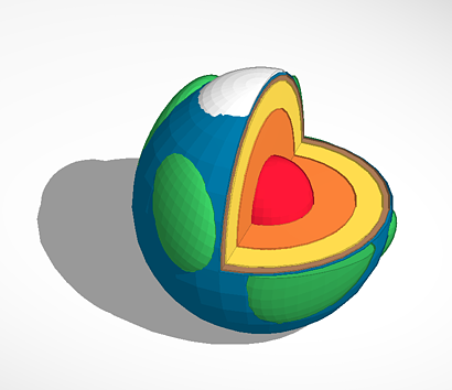 Layers of the Earth 3D Printing File 