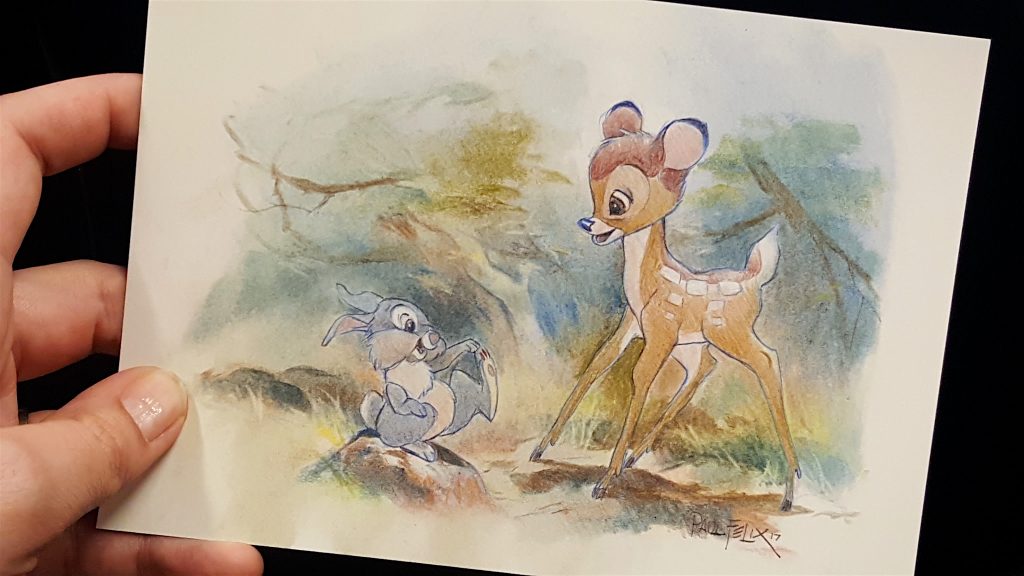 Disney Bambi Lithograph art work