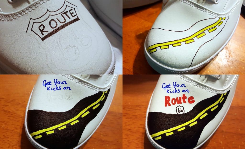 DIY "Get Your Kicks Route 66" the Mother Road Travel Shoes