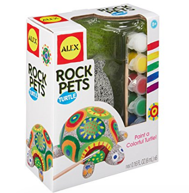 Paint Your Own Paint Rock Pet Turtle Craft gift set