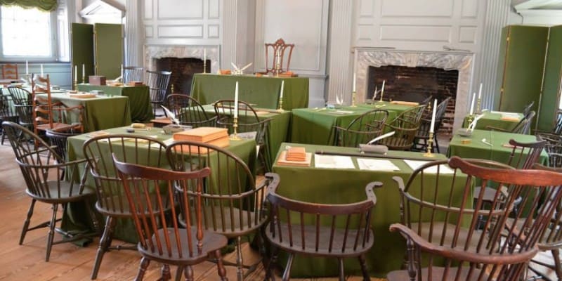 Independence Hall signing room