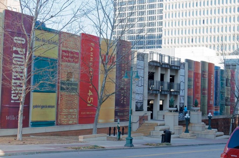 kansas city book library wall