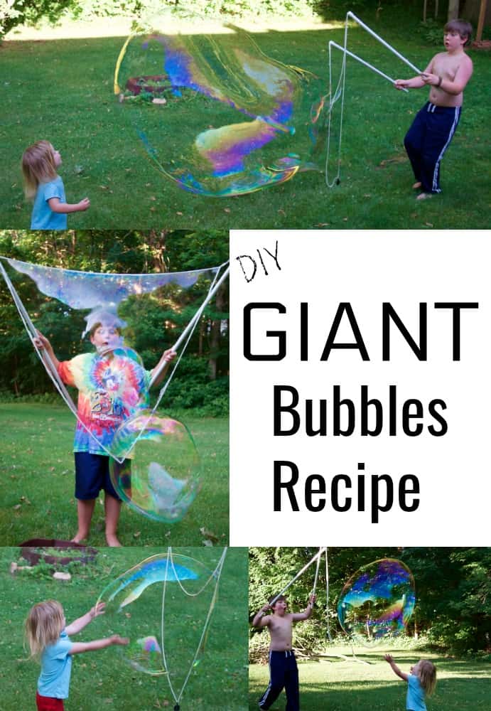 DIY Giant Bubbles Recipe and Activities