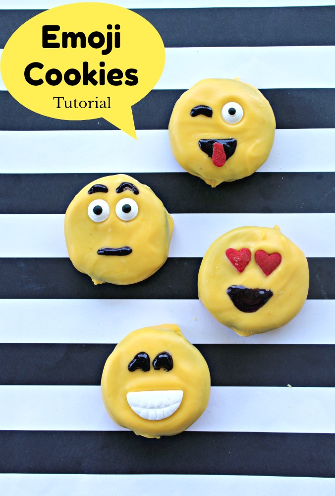 Emoji Movie Cookies Tutorial + Emoji Fidget Spinners List