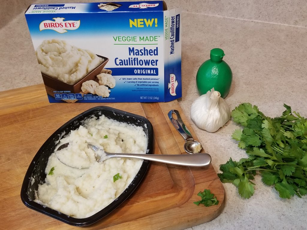 15 Minute Steak Dinner with Garlic Lime Cilantro Mashed Cauliflower