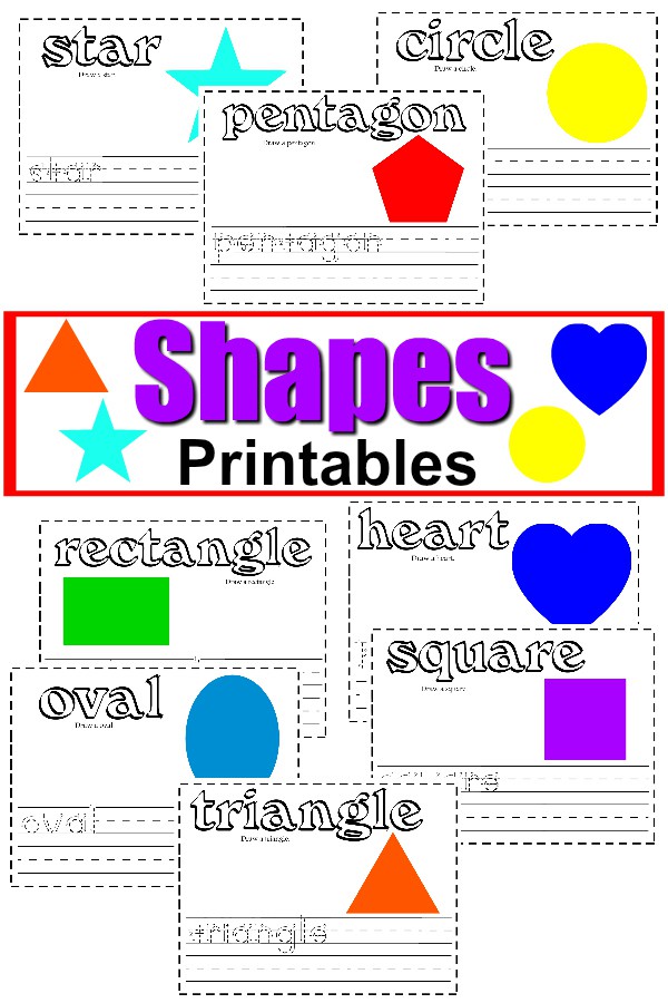 All about learning shapes printables and activities 